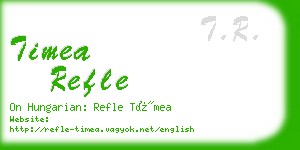 timea refle business card